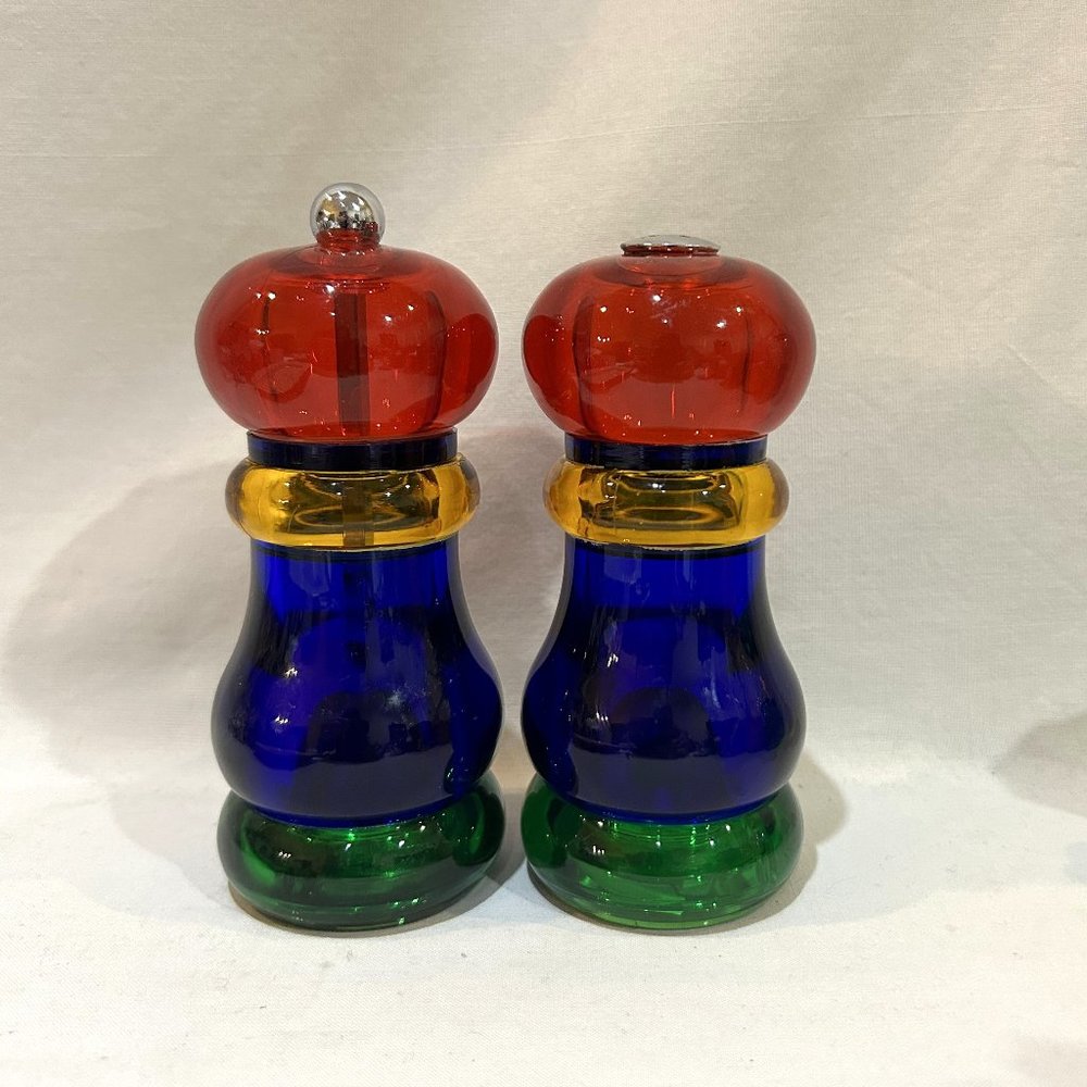 Olde Thompson Color Block Sunset Fiesta Acrylic Salt & Pepper Mill Set
